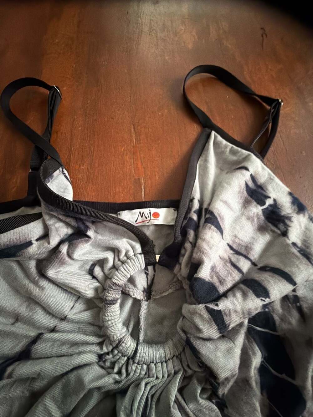 Mijo Tie Dye Ring Detail Spaghetti Strap Dress - Picture 2 of 3
